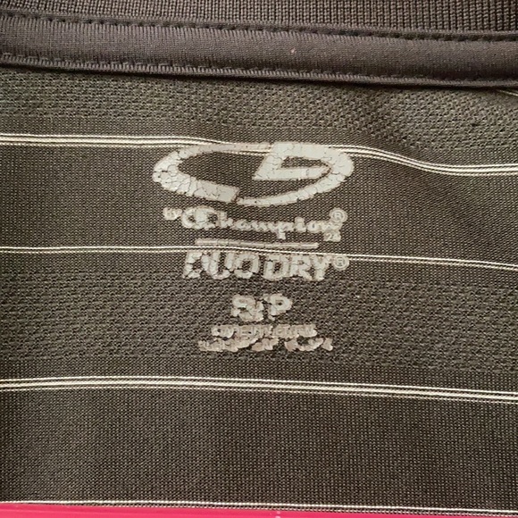 🖤Men’s S Champion Duo Dry Gray Striped Polo - Picture 6 of 7